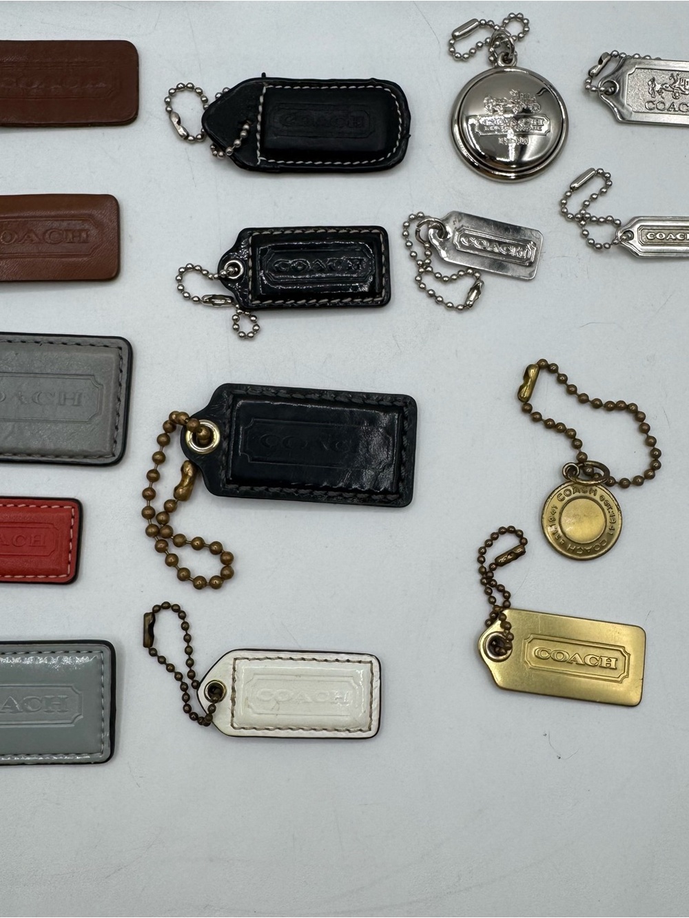 Coach Hang Tag Lot of 24 Leather & Metal - Picture 5 of 10